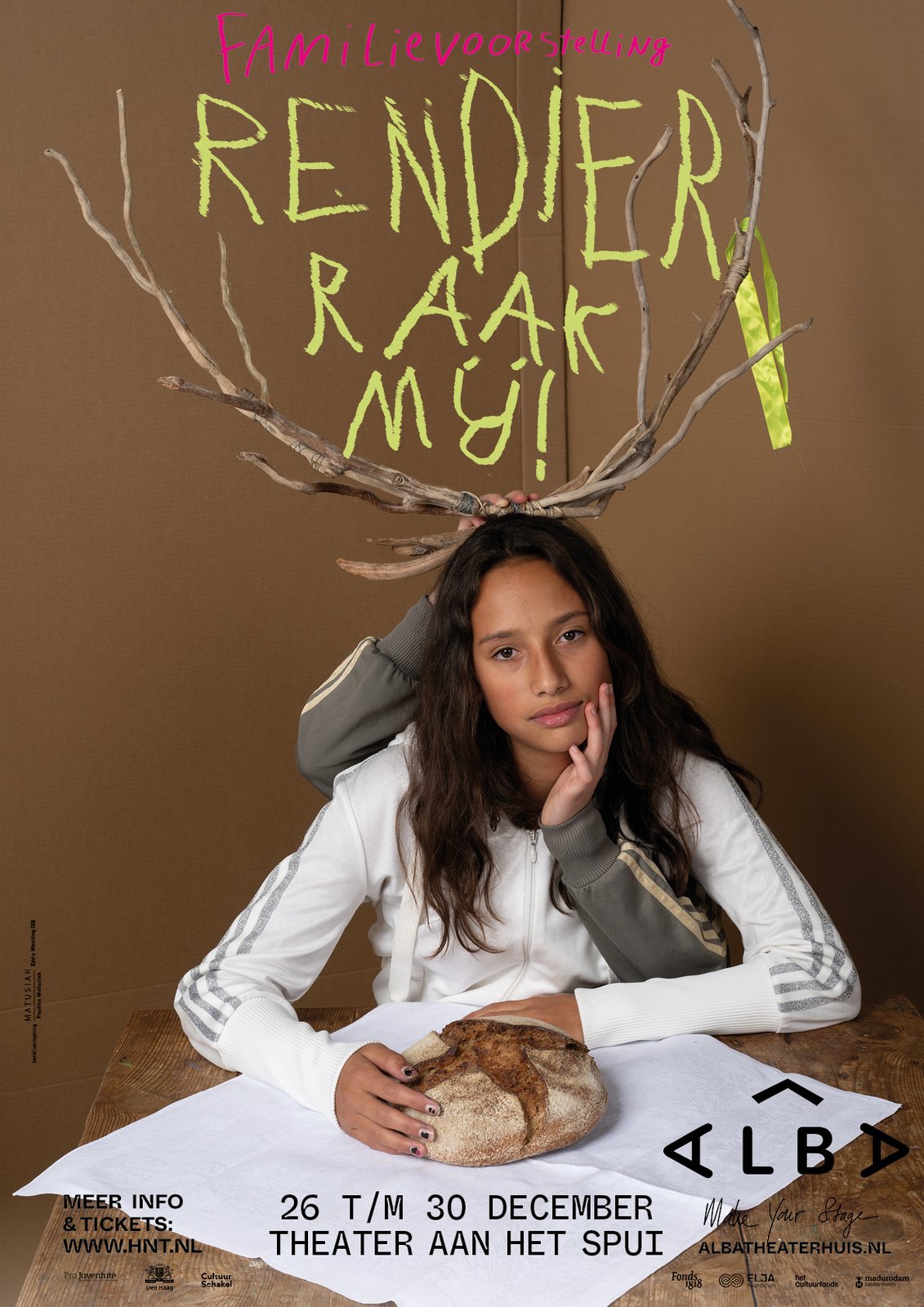 Poster Rendier, Raak Mij